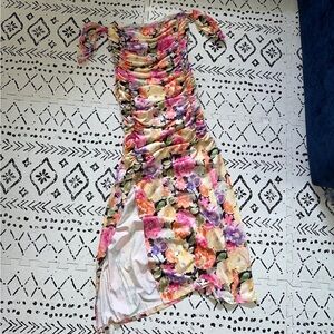 Floral off the shoulder dress